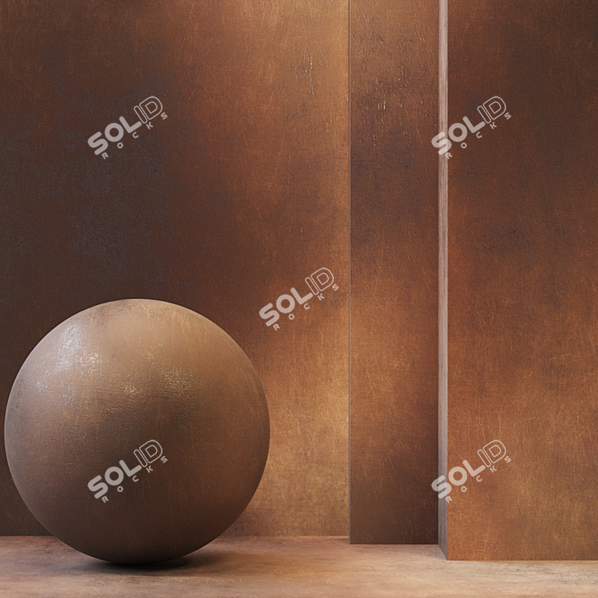 Rustic Metal Textures Set 2 3D model image 1