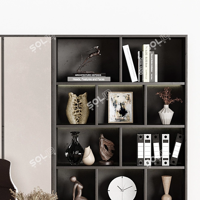 Modern Home Office Tech Set 3D model image 3