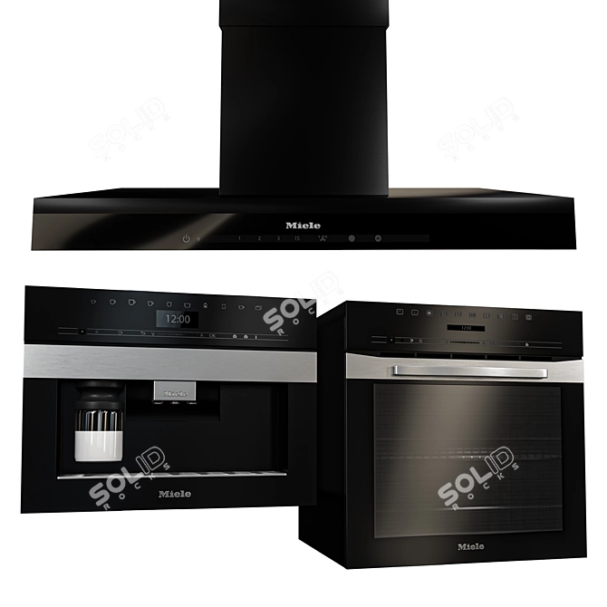 Miele Kitchen Appliances Bundle 3D model image 4