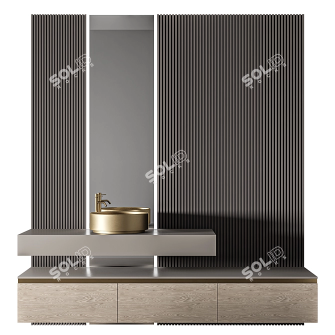 Luxury Bathroom 160: Professional 3Dmax Set 3D model image 1