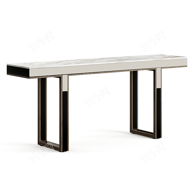 Elegant Marble Console Table 3D model image 1