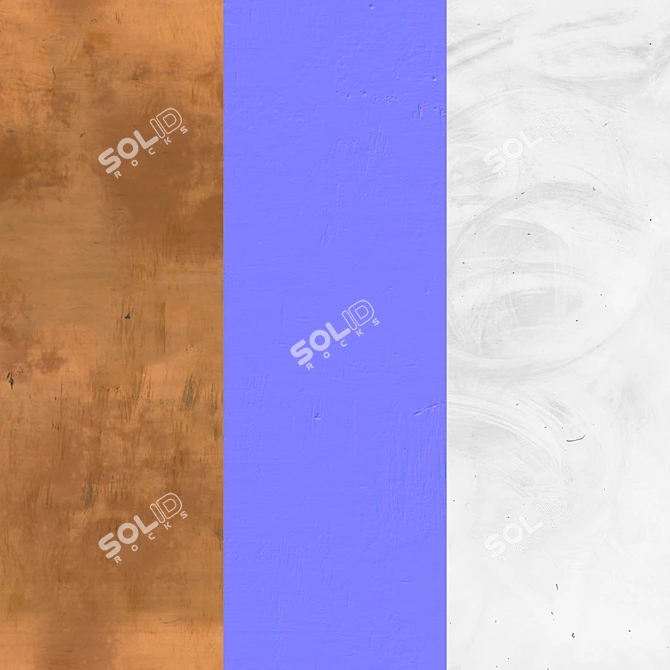  Seamless Brass PBR Texture Set 3D model image 2