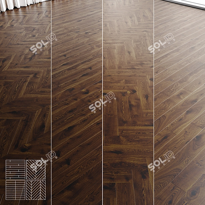 Brinel Engineered Wood Floor Pack 3D model image 7