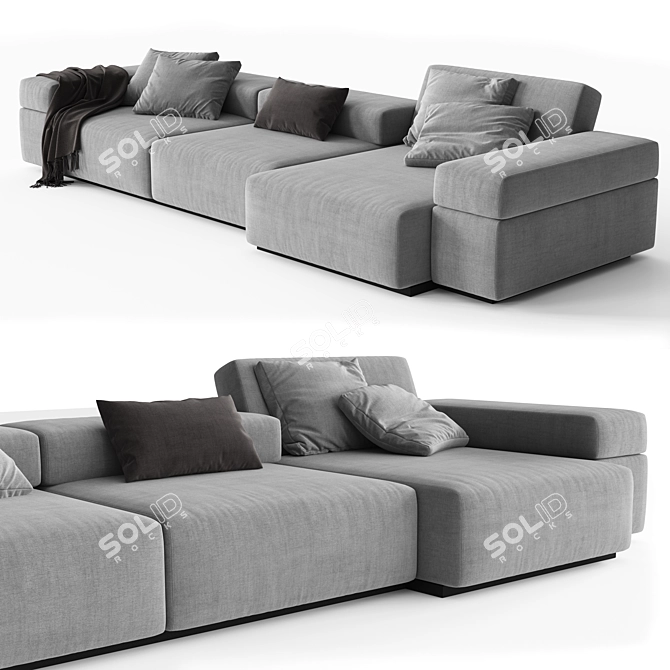 Modular Sofa Design by LEMA 3D model image 2