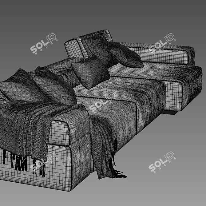 Modular Sofa Design by LEMA 3D model image 3