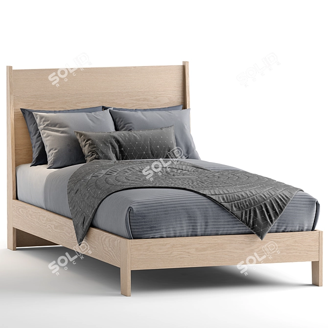 Versatile Milo Single Bed 3D model image 1