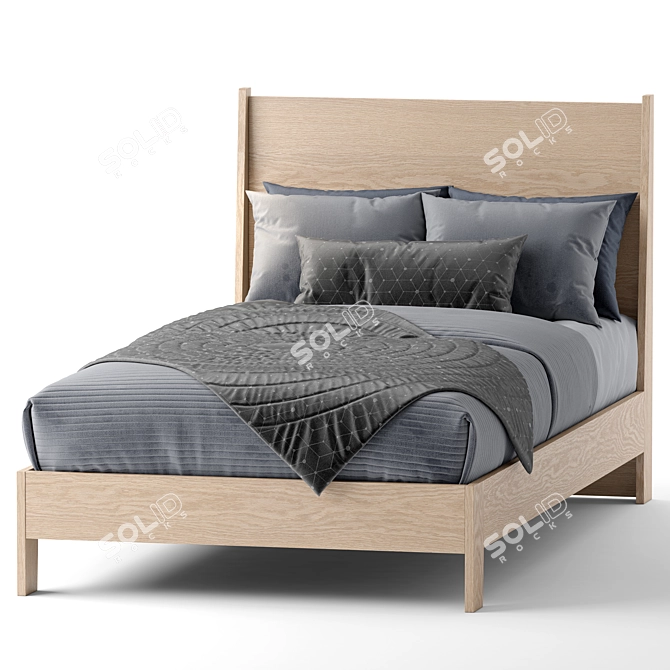 Versatile Milo Single Bed 3D model image 3