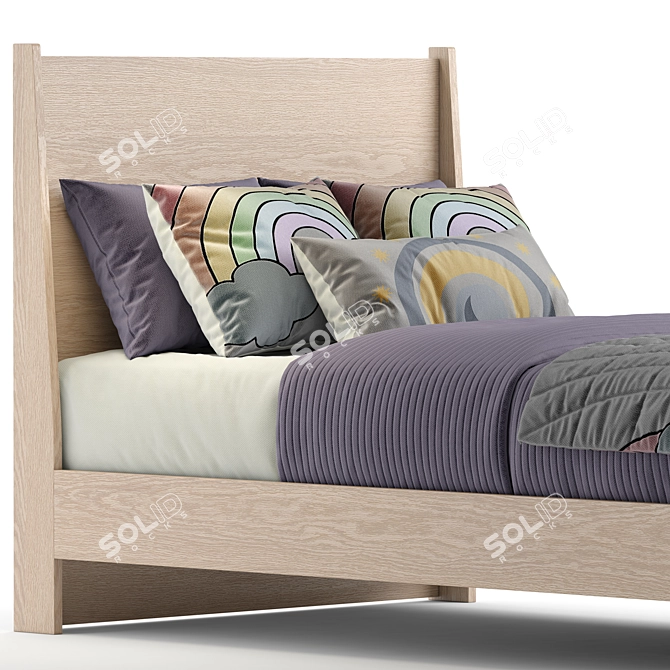 Versatile Milo Single Bed 3D model image 4