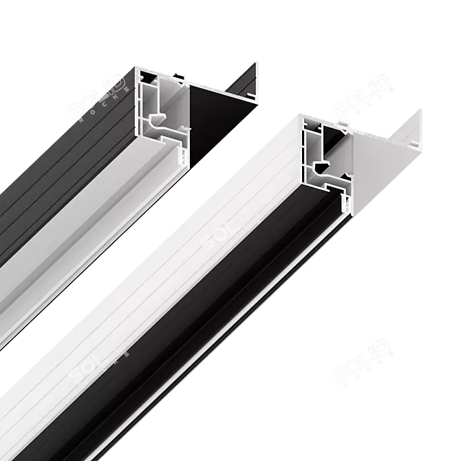 Floating LED Ceiling Profile 3D model image 1