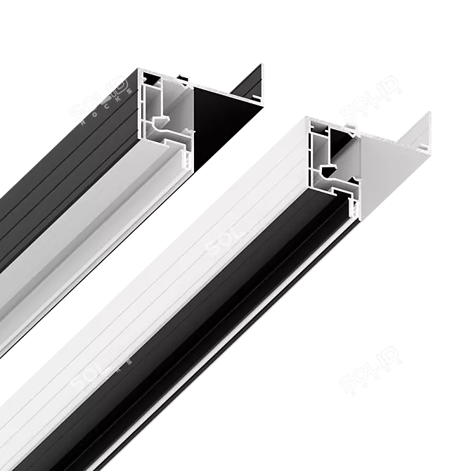 Floating LED Ceiling Profile 3D model image 3