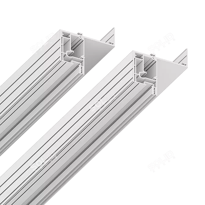 Floating LED Ceiling Profile 3D model image 4