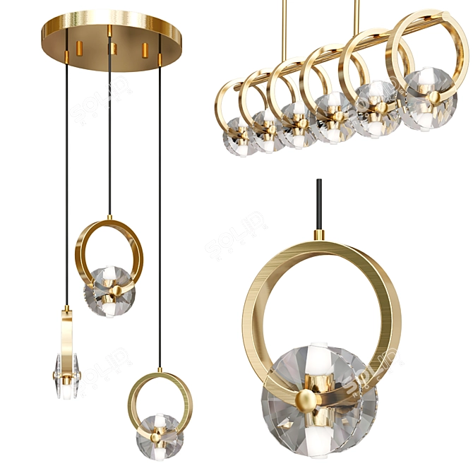 Elegant Adonica Lighting Collection 3D model image 1