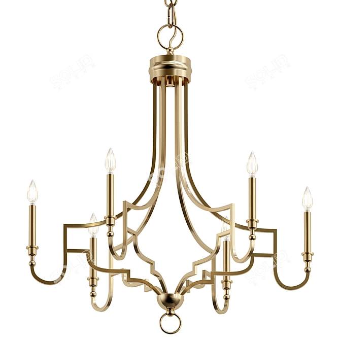 Natural Elegance Chandelier Model 3D model image 1