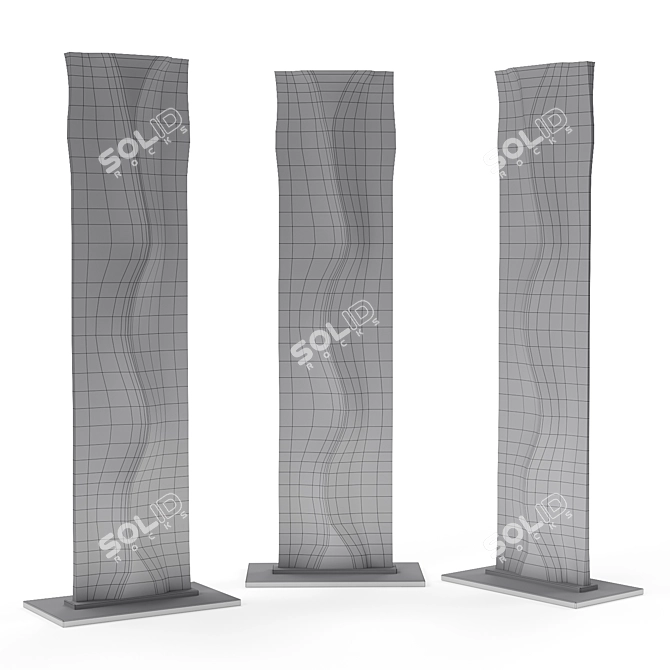 Reflective Glass Art Sculpture 2005 3D model image 5