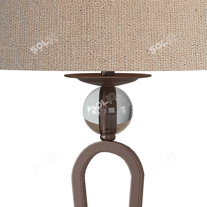 Elegant Pembroke Table Lamp 3D model image 2