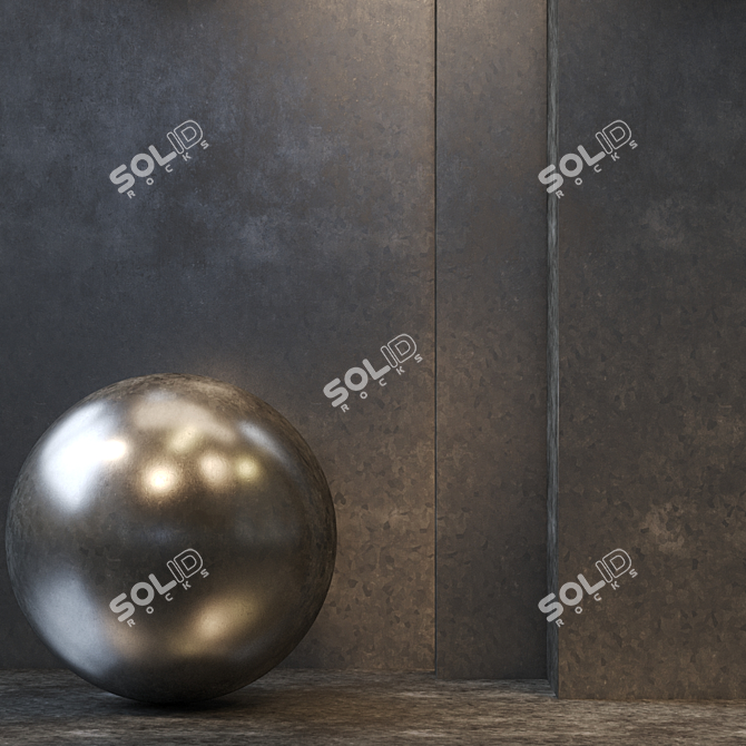 Title: Seamless Metal Texture Set 3D model image 1