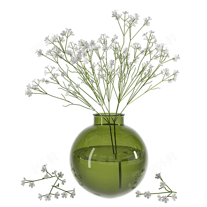 Botanical Greenery Set - Max & Obj Format 3D model image 5