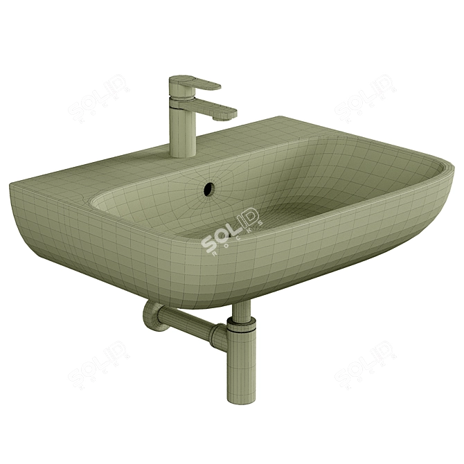 VitrA Shift Washbasin 60 cm 3D model image 2