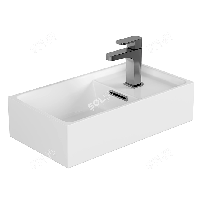 Cersanit Crea 40 Washbasin 3D model image 1