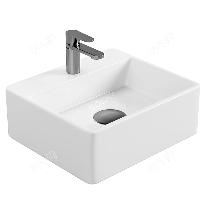 Melana MLN-7440A Hand Washbasin 3D model image 1