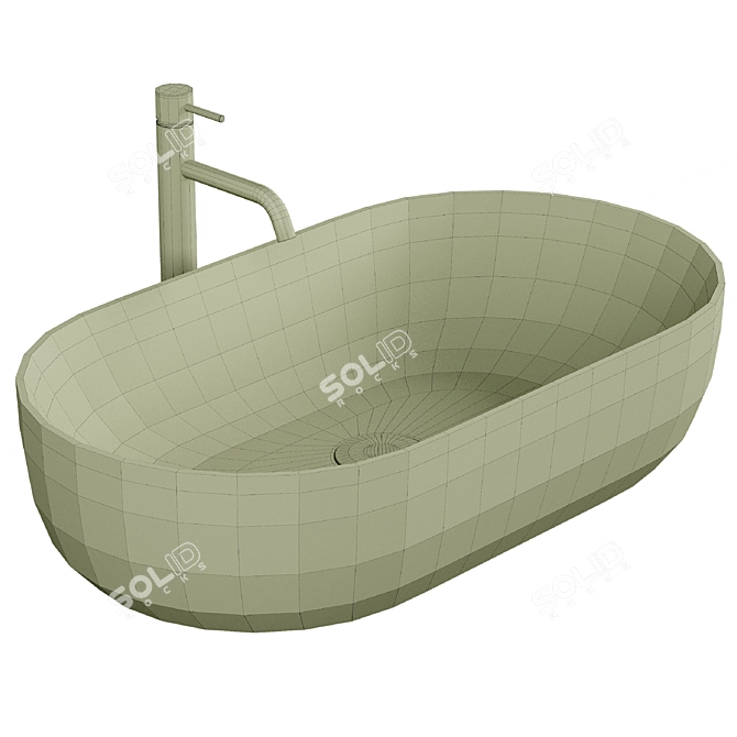 Kerasan NOLITA 5343 Basin 3D model image 2