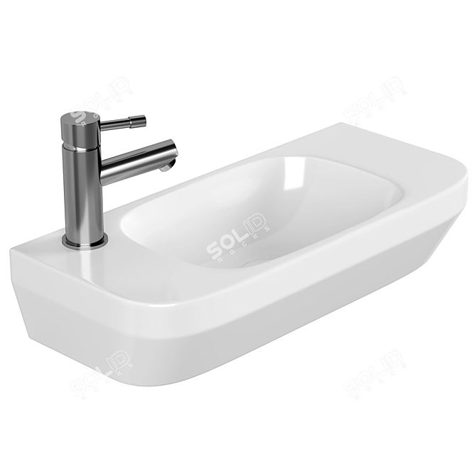 Compact Handrinse Basin 3D model image 1