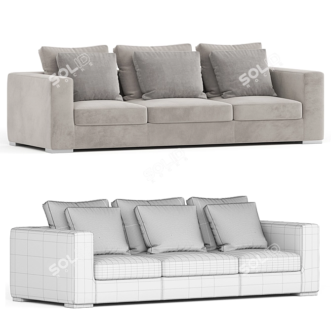 Modern William Sofa 2017 3D model image 3