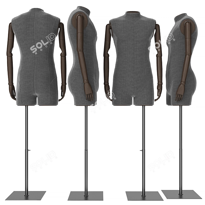 Male Mannequin Display Figure 3D model image 2