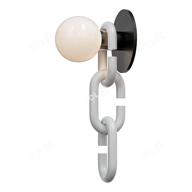 Decorative Chain Wall Sconce 3D model image 1