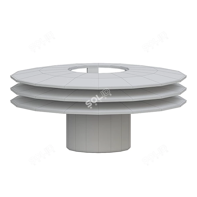 Modern Revolve Sphere Table Lamp 3D model image 2