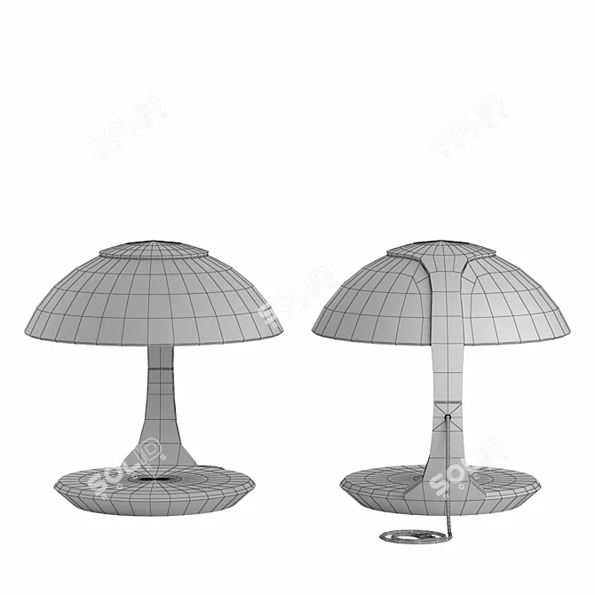 Sleek Cobra Table Lamp 3D model image 3