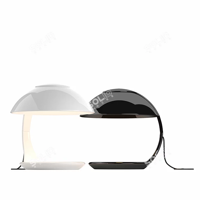 Sleek Cobra Table Lamp 3D model image 4