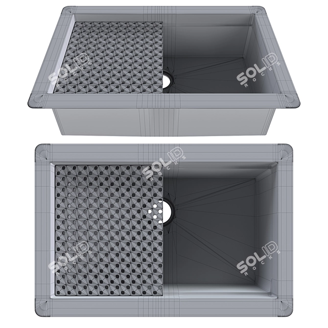 CopperSmith Undermount Sink 3D Model 3D model image 1