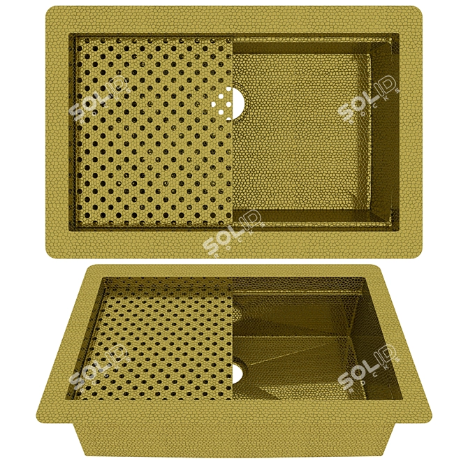 CopperSmith Undermount Sink 3D Model 3D model image 4