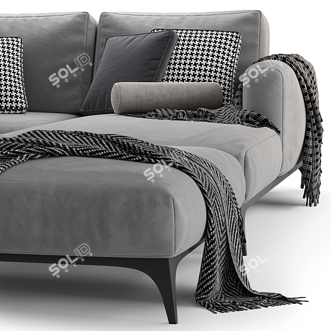 Modern Bodema MILANO Corner Sofa 3D model image 3