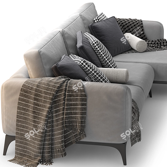 Modern Bodema MILANO Corner Sofa 3D model image 4