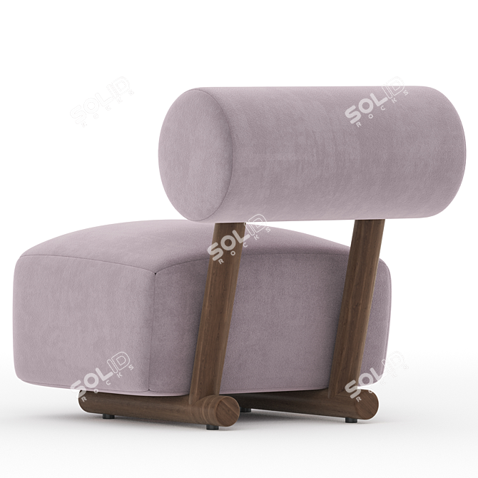 Elegant Navagio Occasional Chair 3D model image 4