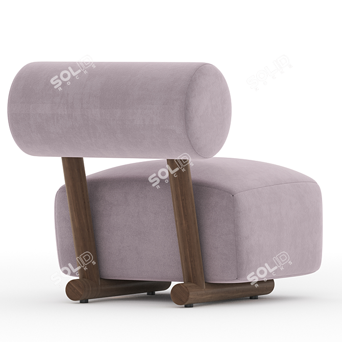 Elegant Navagio Occasional Chair 3D model image 5