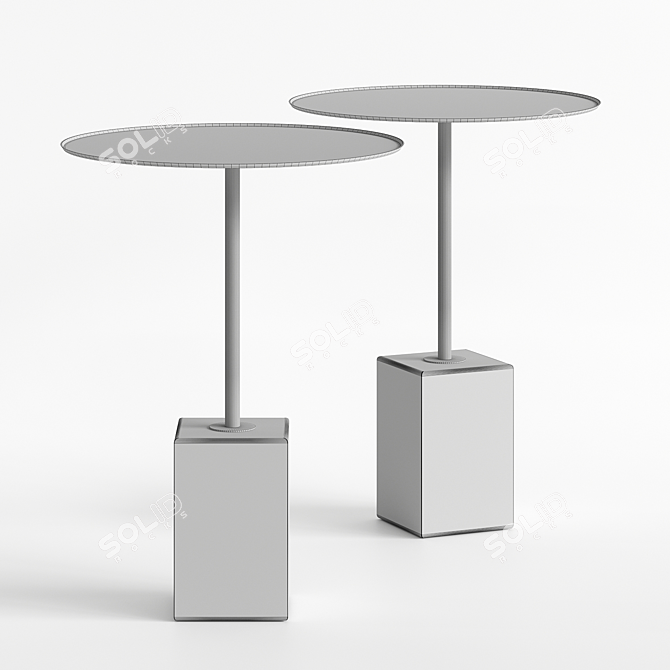 Luxury Eichholtz Side Table Cole 3D model image 4