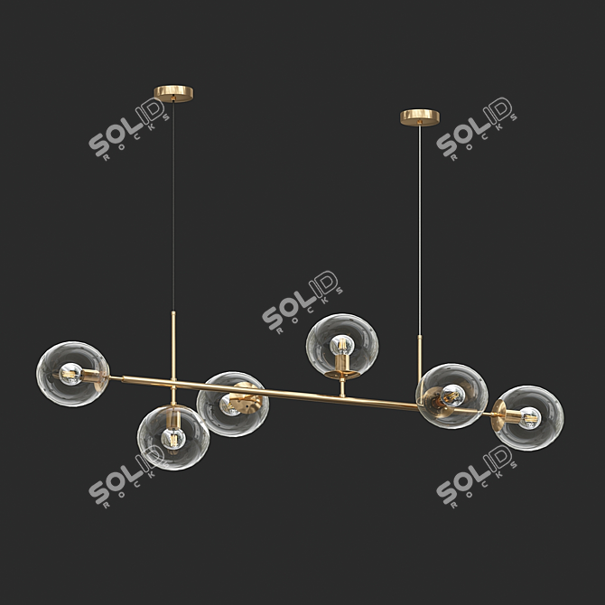Modern Hanging Lamp Irdа 3D model image 2