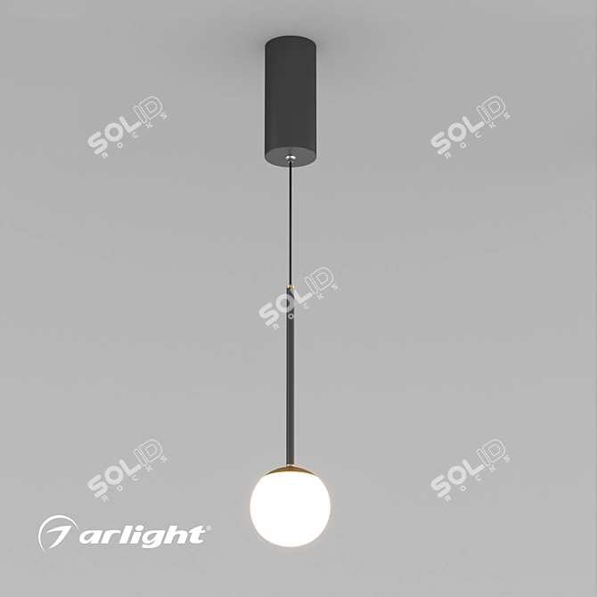 Modern Pendant Bead Light IP20 3D model image 1