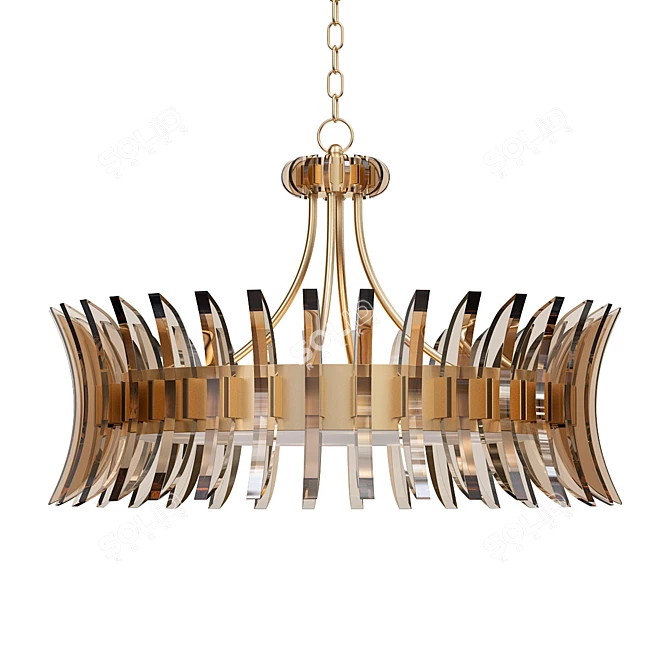 Elegant Coquette Chandelier 3D model image 1