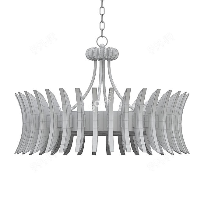 Elegant Coquette Chandelier 3D model image 2