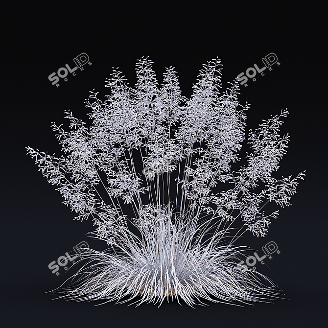 Dense Meadow Grass Collection 3D model image 5