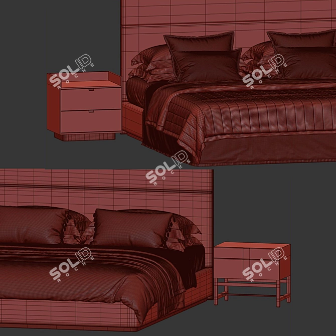 Luxury Stockholm Sofa Set with Options 3D model image 6