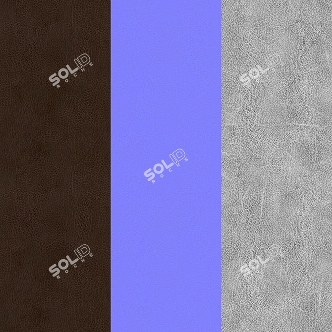 PBR Leather 4K Texture Set 3D model image 2
