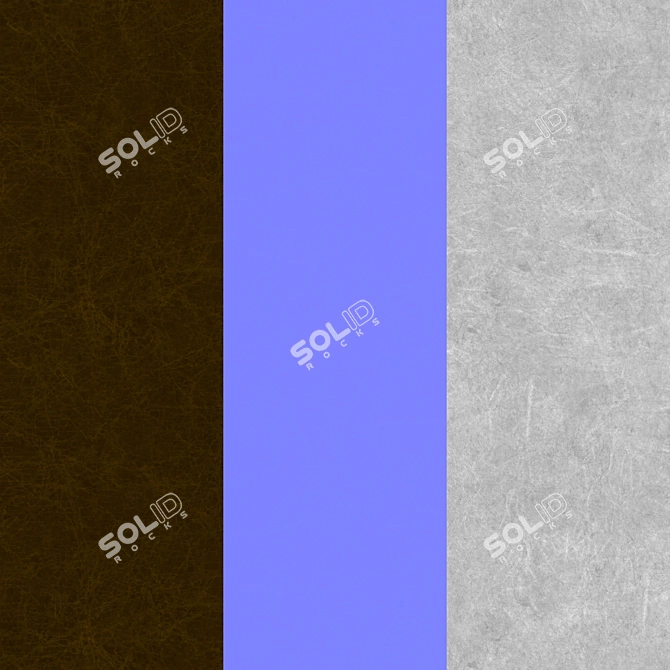Luxury PBR Leather Texture Set 3D model image 2