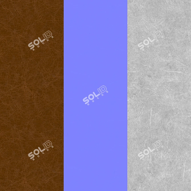 Kingly Leather Texture Set 3D model image 2