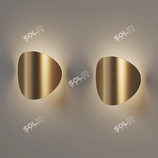 Lune Outdoor Wall Sconce - Moonlight Magic 3D model image 3