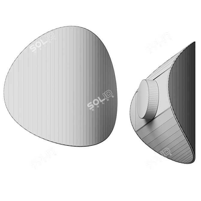 Lune Outdoor Wall Sconce - Moonlight Magic 3D model image 5